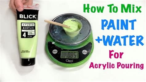 Can you add water to acrylic paint, or does it dilute the essence of creativity?